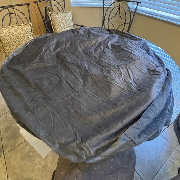 GT Ventures Gray 4’ Round Beanbag Cover 5DM-CF004 - Picture 7 of 11